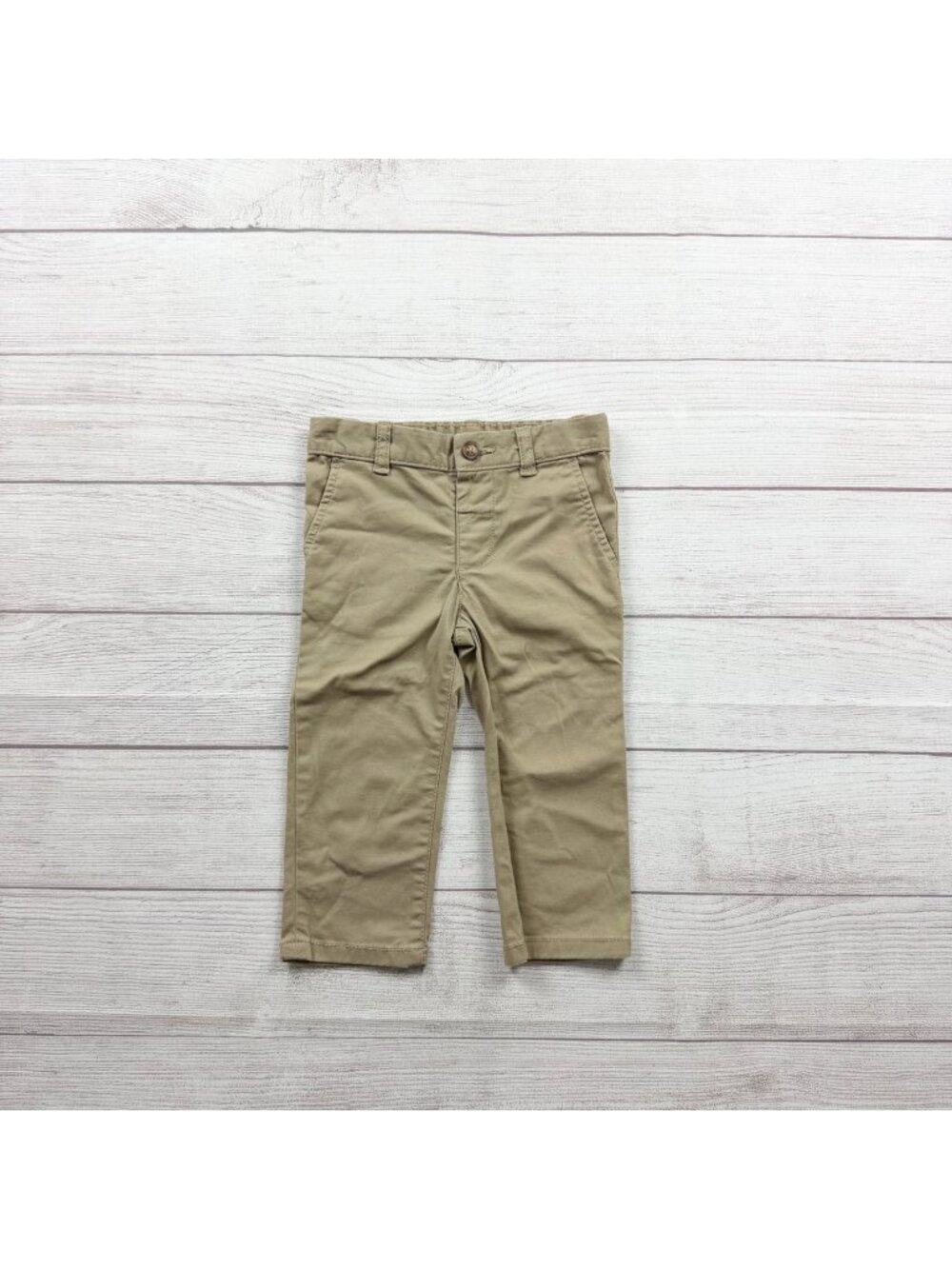 Carter's Baby Boy Khaki Pull On Pants Elastic Waist 12-18 Months